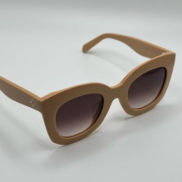 NEW CELINE Sunglasses CL4005FN 4957Z Beige/Violet Gradient Women - Picture 1 of 11